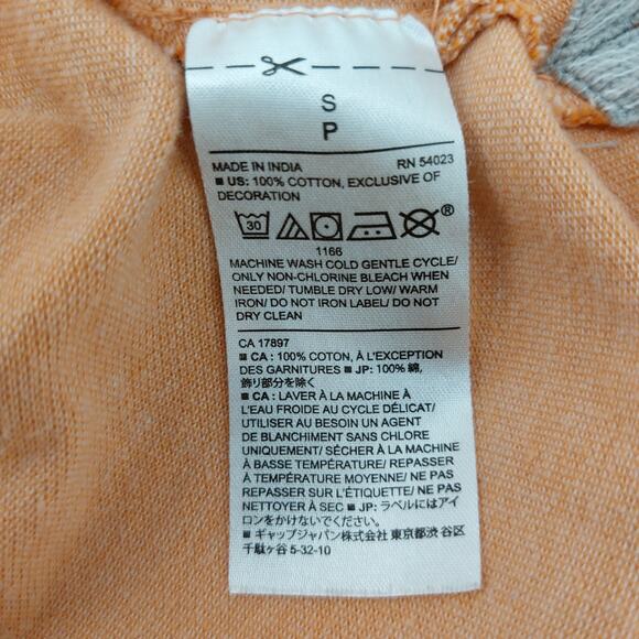 Banana Republic Orange Polo Shirt Mens Logo Mammoth Sz Small - Picture 4 of 16